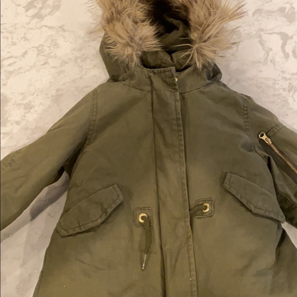 Gap green parka 3t